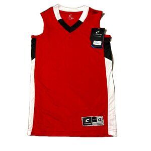 Champro Boys' Rebel Basketball Jersey, Scarlet, Black, White, Youth X-Small